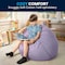 Flash Furniture Bean Bag Chair, 30 in W 30" L 18" H DG-BEAN-SMALL-DOT-PUR-GG - alternate 6